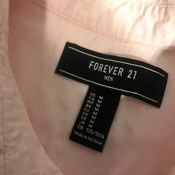 Forever 21 Men pink shirt - Picture 2 of 2